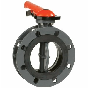 Затвор дисковый ПВХ Butterfly Valve Ду200 Ру10 межфланцевый в Волгодонске